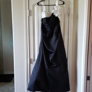 Formal Black and White Gown